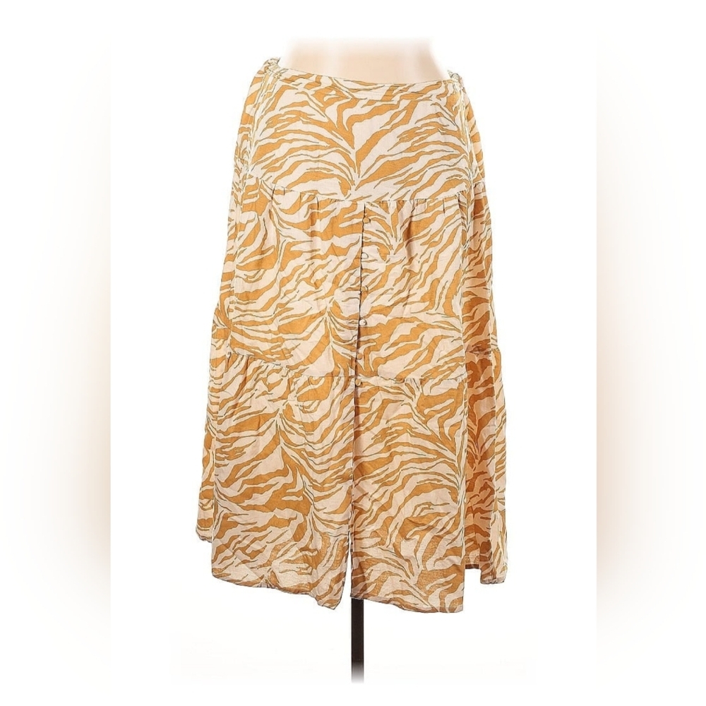 Midnight Sky,  Ladies Skirt, Size XL,   Golder Yellow and White